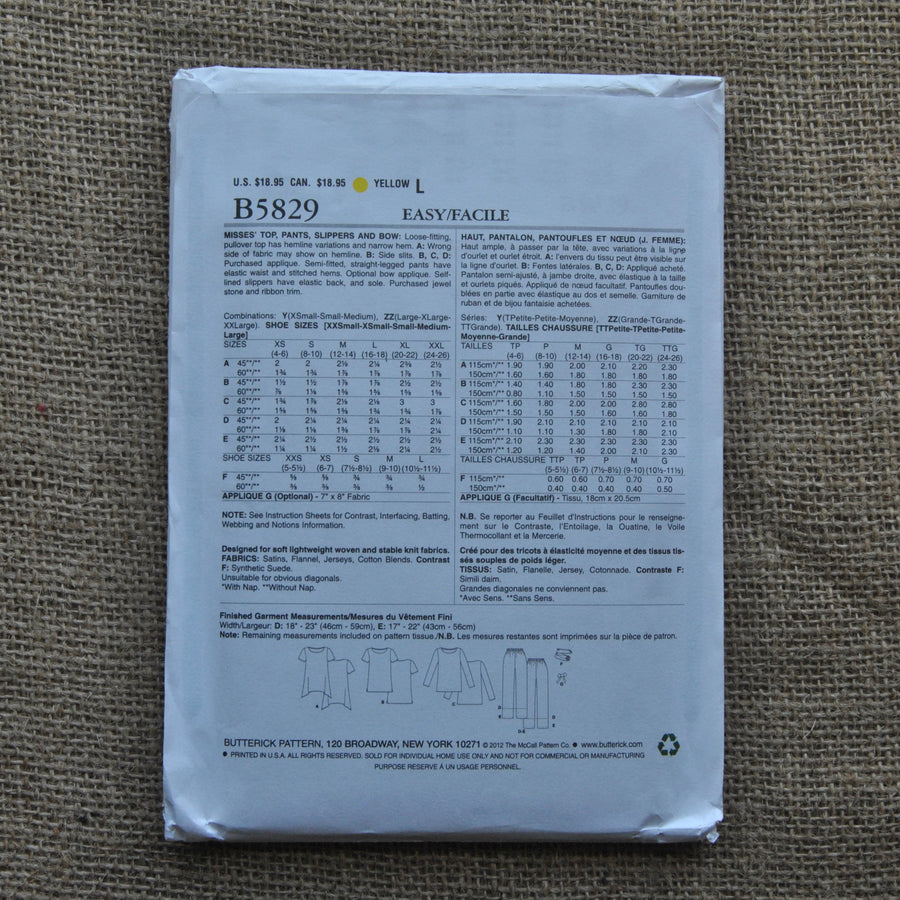 Pajamas Pattern