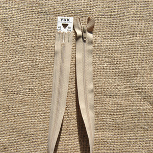 YKK Dress Zip ( taupe )