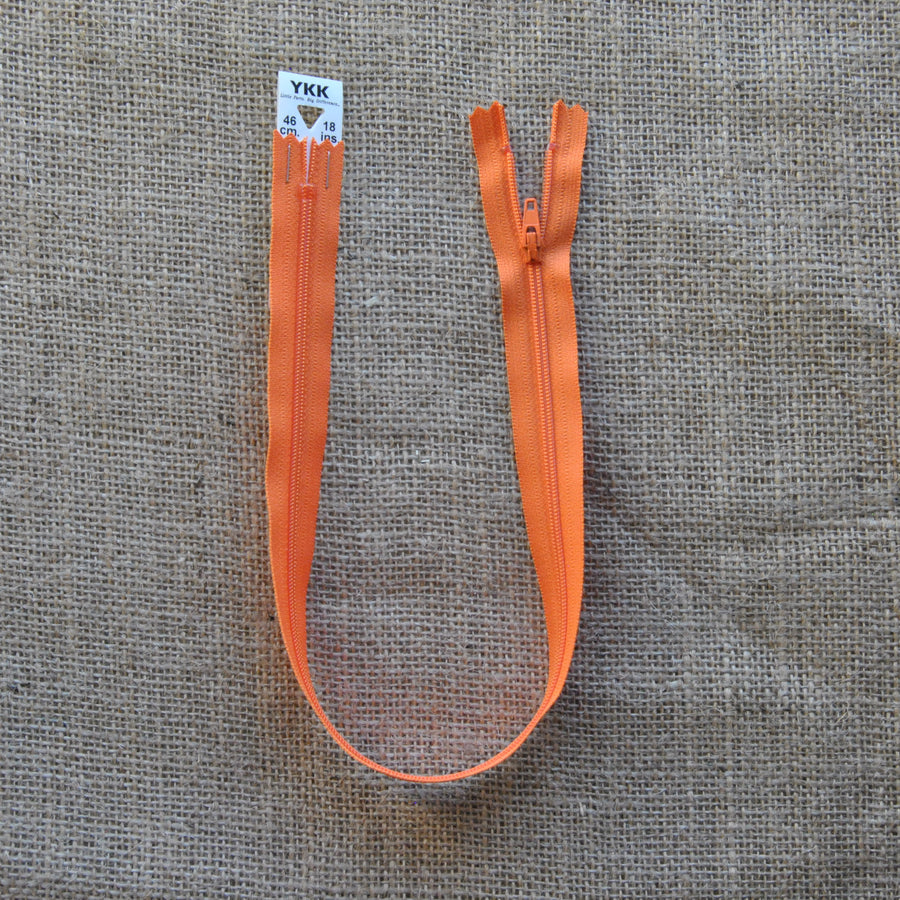 YKK Nylon Skirt and Dress Zips ( orange )