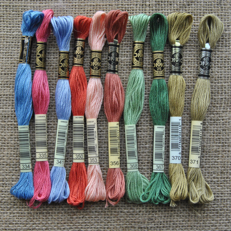 10 DMC threads
